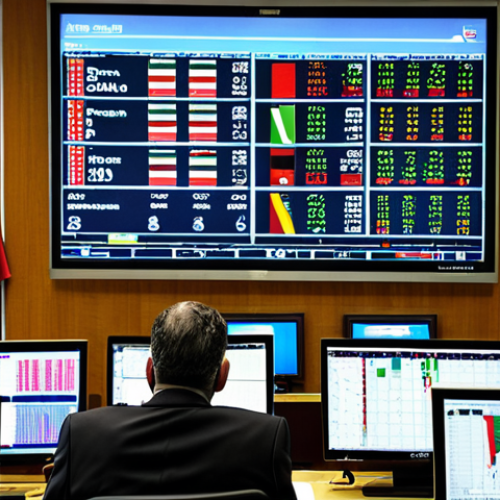 Home 11 **
"A bustling bank treasury desk in Madrid. Currency traders are intently focused on multiple screens displaying exchange rate charts and financial data. The atmosphere is energetic but professional. Euros and US dollar symbols are prominent. Include Spanish flags subtly in the background. Style: Realistic, financial thriller"
**