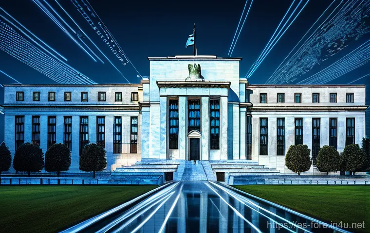 외환관리사와 외환 거래 이론 정리 - **Prompt:** A visually complex and dynamic image depicting the "Invisible Hand" of central banks inf...