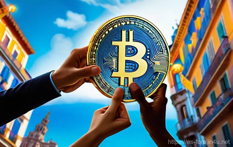 외환관리사와 블록체인 활용 - **Image Prompt: The Digital Evolution of Global Finance**
A vibrant and dynamic scene depicting ...