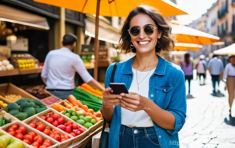 외환관리사와 환율 전망 활용법 - A confident Spanish female traveler in her late 30s, dressed in stylish but practical travel attire,...