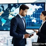 외환관리사와 글로벌 경쟁력 향상 - **Prompt 1: Navigating Global Markets with Strategic Foresight**
"A sophisticated, diverse group...