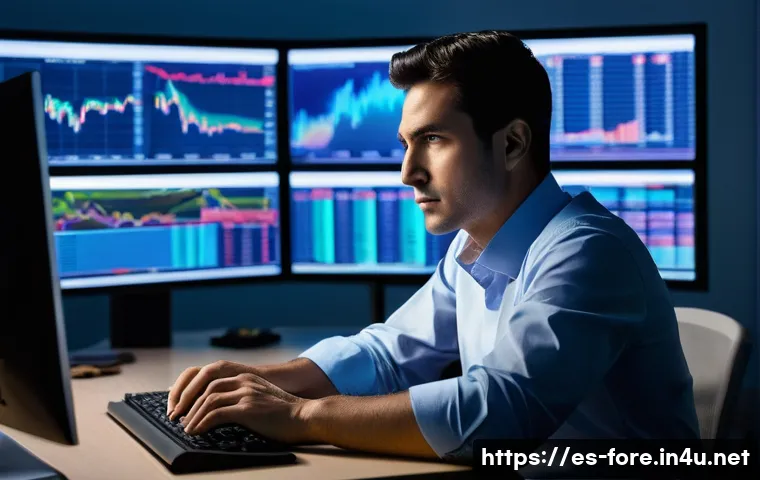 외환관리사 자격증 보유자의 하루 - **Prompt: The Manager's Morning Ritual: Awakening with the Markets**
A focused male currency man...